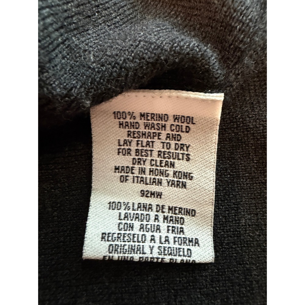 Eileen Fisher Merino Wool Knit Maxi Skirt Charcoal Gray Italian Yarn Size M - Picture 9 of 9